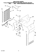 AIR FLOW PARTS Diagram and Parts List for KSRL25FTSS01  KitchenAid Refrigerator