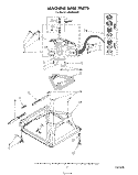 MACHINE BASE Diagram and Parts List for LA5000XSW1  Whirlpool Washer