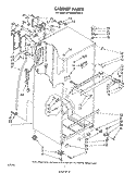 CABINET Diagram and Parts List for ET18MKXPWR5  Whirlpool Refrigerator