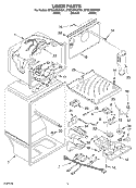 LINER Diagram and Parts List for ET8CHMXKQ01  Whirlpool Refrigerator