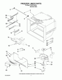 FREEZER LINER PARTS Diagram and Parts List for IX5HHEXWS04  Whirlpool Refrigerator