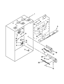 Refrigerator Liner Parts Diagram and Parts List for KBRO36FTX07  KitchenAid Refrigerator