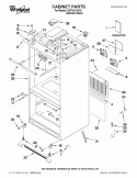 CABINET PARTS Diagram and Parts List for GI7FVCXXY03  Whirlpool Refrigerator