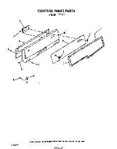 Control Panel Diagram and Parts List for F6508*1  Roper Range
