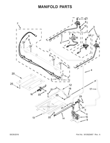 Manifold Parts Diagram and Parts List for WFG520S0FS0  Whirlpool Range