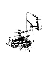 Upper Wash/rinse Unit Diagram and Parts List for ML-42117  KitchenAid Dishwasher