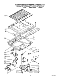 COMPARTMENT SEPARATOR Diagram and Parts List for 8ET18NKXXW00  Whirlpool Refrigerator