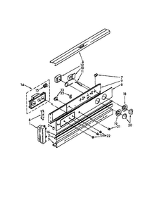 Control Panel Diagram and Parts List for RB100PXK-0  Whirlpool Wall Oven