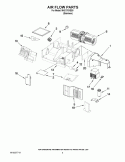 AIR FLOW PARTS Diagram and Parts List for MH2175XSS5  Whirlpool Microwave