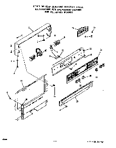 Backguard Diagram and Parts List for 2376*0A  Roper Range