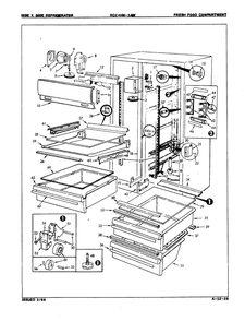 03 - Fresh Food Compartment Diagram and Parts List for RC24HA-3AW  Whirlpool Refrigerator