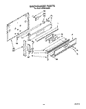 BACKGUARD, LIT/OPTIONAL Diagram and Parts List for SF395PEWN2  Whirlpool Range