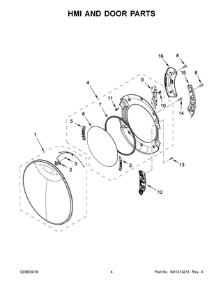Part Location Diagram of W11114028 Whirlpool Cover, Handle