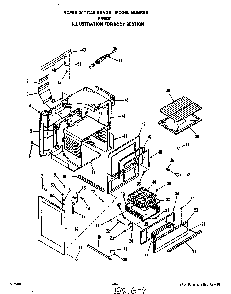 Body Diagram and Parts List for F4458W1  Roper Range