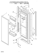 REFRIGERATOR DOOR Diagram and Parts List for KSRB22FGSS00  KitchenAid Refrigerator