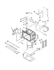 Oven Parts Diagram and Parts List for WOD51EC7AW04  Whirlpool Wall Oven
