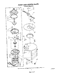 PUMP AND MOTOR Diagram and Parts List for DP8500XTN1  Whirlpool Dishwasher