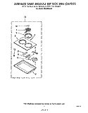RCK866(261951) Diagram and Parts List for RC8300XKH  Whirlpool Cooktop