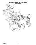 MAGNETRON AND AIR FLOW Diagram and Parts List for MH6700XX0  Whirlpool Microwave