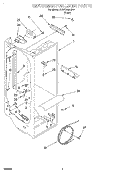 REFRIGERATOR LINER Diagram and Parts List for 3XARG488GF01  Whirlpool Refrigerator