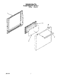 DOOR Diagram and Parts List for FEP310VL1  Roper Range