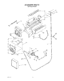 ICEMAKER, LIT/OPTIONAL Diagram and Parts List for ARG4901  Whirlpool Refrigerator