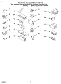 WIRING HARNESS Diagram and Parts List for CA2762XYG0  Whirlpool Washer