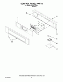 CONTROL PANEL PARTS Diagram and Parts List for KEBU107SSS03  KitchenAid Wall Oven