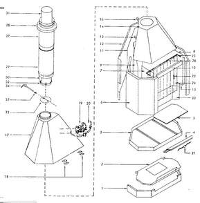 Replacement Parts Diagram and Parts List for 15584352  Kenmore Furnace