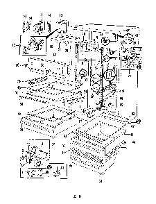 03 - Fresh Food Compartment Diagram and Parts List for RC24EN-3PW  Whirlpool Refrigerator