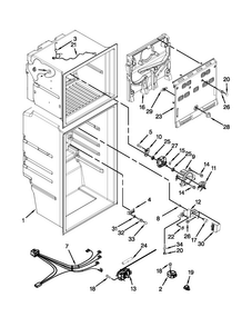 Liner Parts Diagram and Parts List for 10686393310  Kenmore Refrigerator