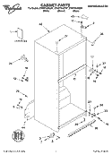 CABINET, LITERATURE Diagram and Parts List for ET8WTKXKQ07  Whirlpool Refrigerator