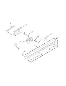 Part Location Diagram of W10195517 Whirlpool PLUNGER