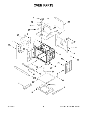 Part Location Diagram of W11162727 Whirlpool VENT-OVEN