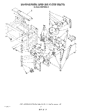 MAGNETRON AND AIR FLOW Diagram and Parts List for MH6700XV0  Whirlpool Microwave