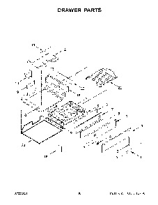 Drawer Parts Diagram and Parts List for KSGB900ESS5  KitchenAid Range