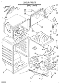 LINER Diagram and Parts List for KTHD18KDWH03  Whirlpool Refrigerator
