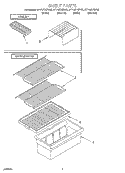 SHELF Diagram and Parts List for ET14JKXGN02  Whirlpool Refrigerator
