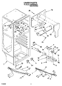 LINER PARTS Diagram and Parts List for IR8GSMXRS00  Whirlpool Refrigerator