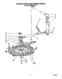 UPPER WASHARM AND RINSE Diagram and Parts List for KUDA23ZYWH0  KitchenAid Dishwasher