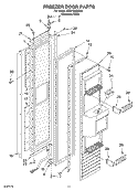 FREEZER DOOR Diagram and Parts List for KSSP48QKS00  KitchenAid Refrigerator