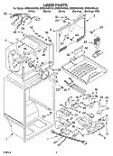 LINER PARTS Diagram and Parts List for GR9SHKXKT03  Whirlpool Refrigerator