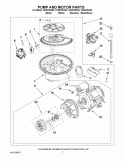 PUMP AND MOTOR PARTS Diagram and Parts List for TUD8700XQ0  Estate Dishwasher