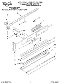 CONTROL PANEL, LITERATURE Diagram and Parts List for RB770PXYQ5  Whirlpool Wall Oven