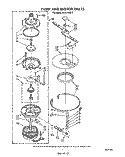 PUMP AND MOTOR Diagram and Parts List for DU7216XS5  Whirlpool Dishwasher