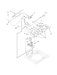 Part Location Diagram of W11102312 Whirlpool CONSOLE