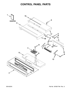 Part Location Diagram of W10916758 Whirlpool SWTCH-MEMB