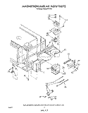 MAGNETRON AND AIR FLOW Diagram and Parts List for RM988PXVF3  Whirlpool Microwave Oven Combo