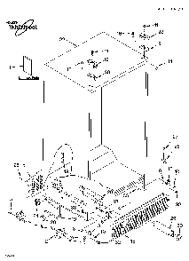 Cabinet parts Diagram and Parts List for ED5SHAXMT10  Whirlpool Refrigerator