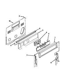 Control Panel Parts Diagram and Parts List for WFI910H0AS1  KitchenAid Range